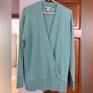 NWOT Athleta Purana Wrap Mint Green Soft Sweatshirt S Small